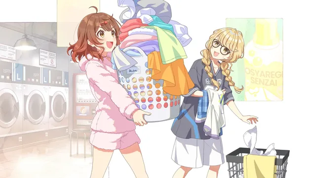 洗濯物のバランスタワー