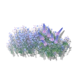 Pale Blue Flowerbed