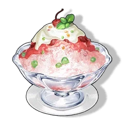 진한 밀크쉐이크 빙수